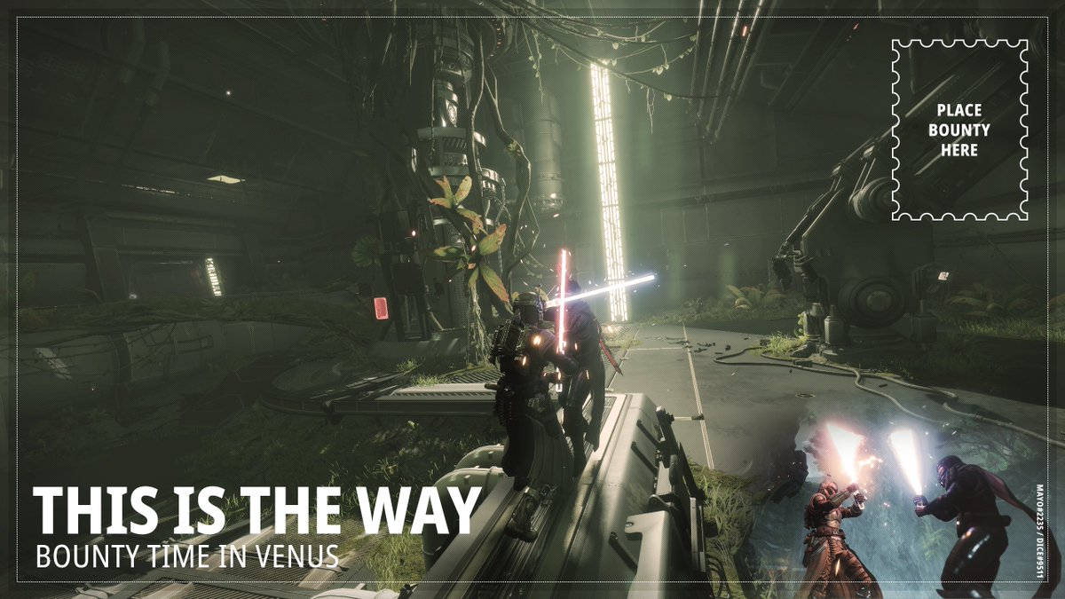 666mayo's tweet photo. #RenegadesPostcardCruise THIS IS THE WAY - BOUNTY TIME
@DestinyTheGame
@A_dmg04
@BrunoLouviers
@MoltenSlowa
@Destiny2Team 
postcard for the Bungie contest thing
mayo#2235 / dice#9511
all font used : noto sans
all image in destiny2
#Destiny2 #destiny2art https://t.co/W72q2XZSwH