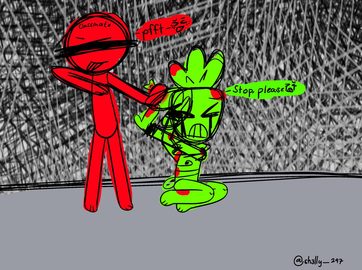 JemelleeB45993's tweet image. I hate my classmate bruv. #vent #selfinsert #SproutSeedly #DandysworldSprout #PhysicalBullying