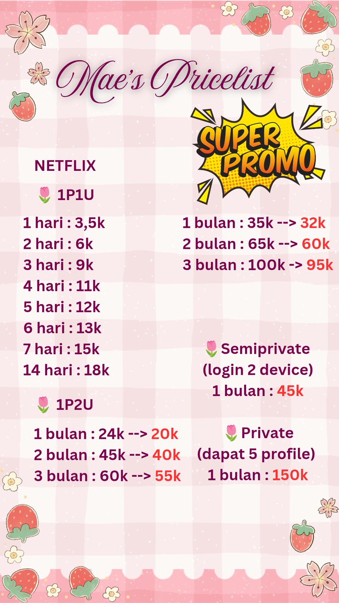 maenoy_'s tweet photo. #zonauang
#zonauang
HAY HAY HAY!
JUAL NETFLIX SUPER PROMO ‼️
• Full Garansi
• Fast Respon
--> https://t.co/Z51vLeEMEW https://t.co/a9G8vbKkfw