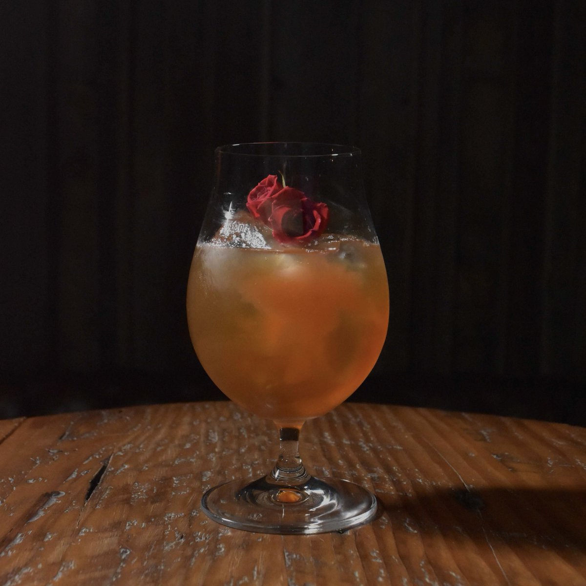 Artist Cocktail】Pink Sky Pecan カルヴァドスとナッツの香ばしい風味