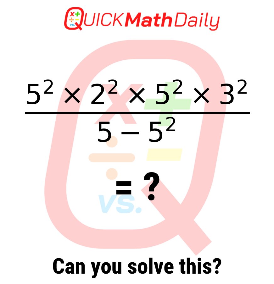 Quick Math Daily Brain Boost 🧠 tweet media