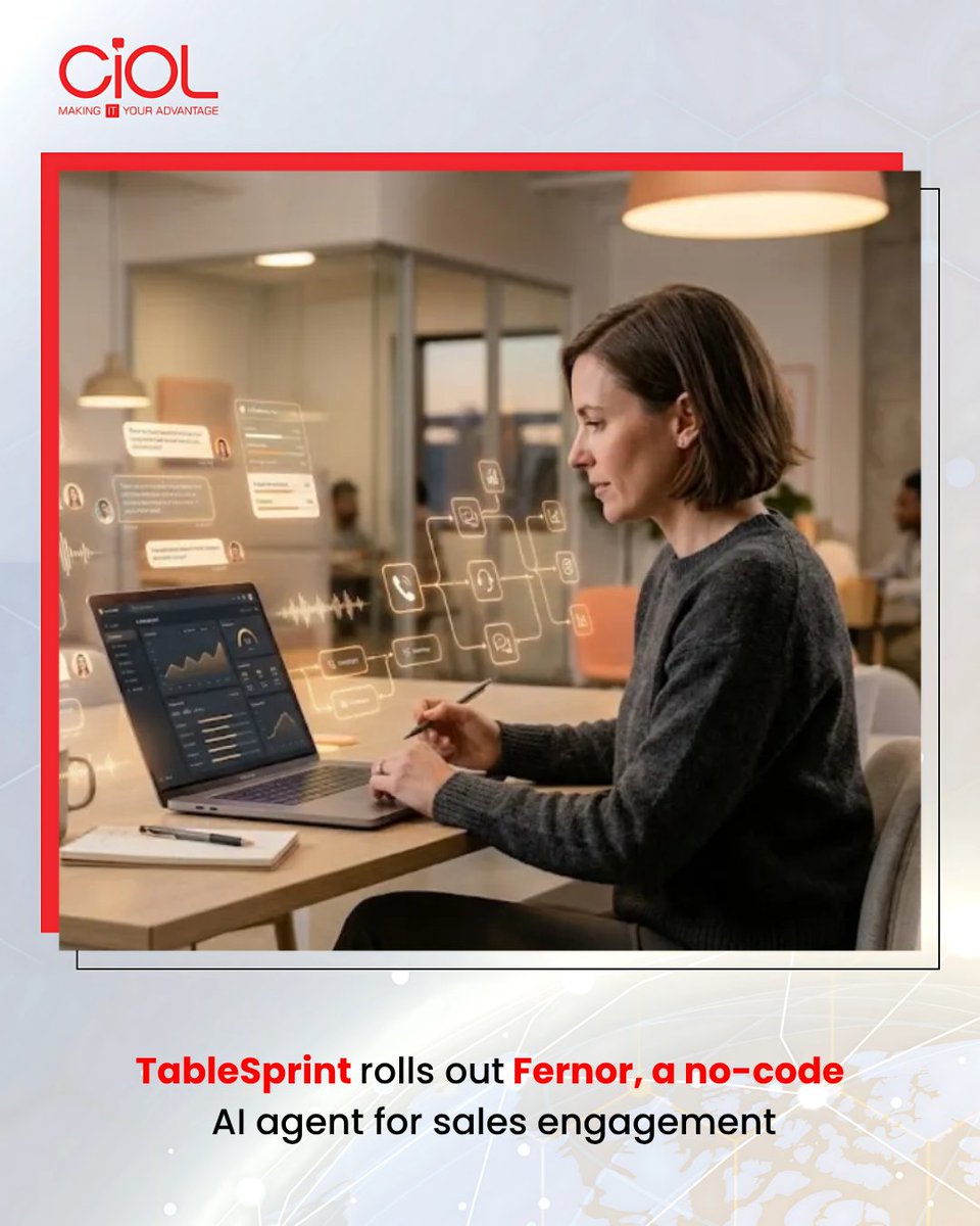 TableSprint has launched Fernor, a ready-to-deploy AI GTM agent that helps founders and sales teams automate inbound chat, voice conversations, lead follow-ups and outbound sales <a href="/tablesprint/">TableSprint</a> 

Read More: ciol.com/news/tablespri…

#Ciol #TableSprint #fernor #AI #sales #automation