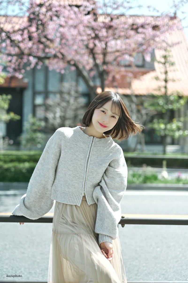 kazu_1187's tweet image. オオカンザクラの並木道🌸

model:月森あすかさん
@asukatsuki___

mer撮影会
@mer_photo
#z6iii #portrait