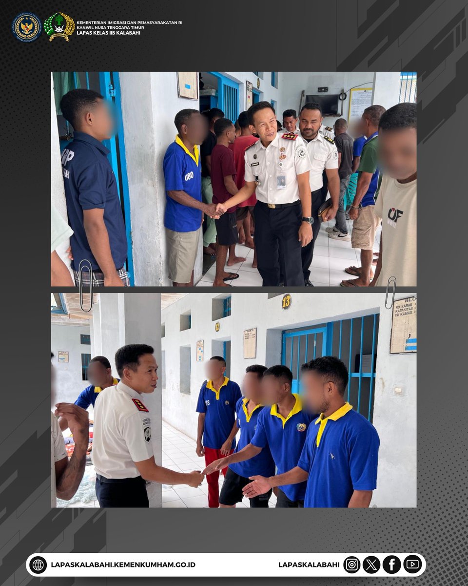 LapasKalabahi's tweet image. Silaturahmi di Balik Jeruji, Kalapas Kalabahi Beri Arahan Langsung ke Warga Binaan

Selengkapnya:
lapaskalabahi18.blogspot.com/2026/03/silatu…

#LapasKalabahi
#Kemenimipas
#AlwaysTheBest
~ KanwilDitjenpasNTT