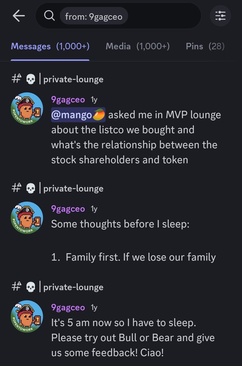 _anik66's tweet photo. " MEMELAND IS FOREVER "

Bro's last message in Memeland discord - 1 year ago 💀 https://t.co/8DNGFJrZ5i