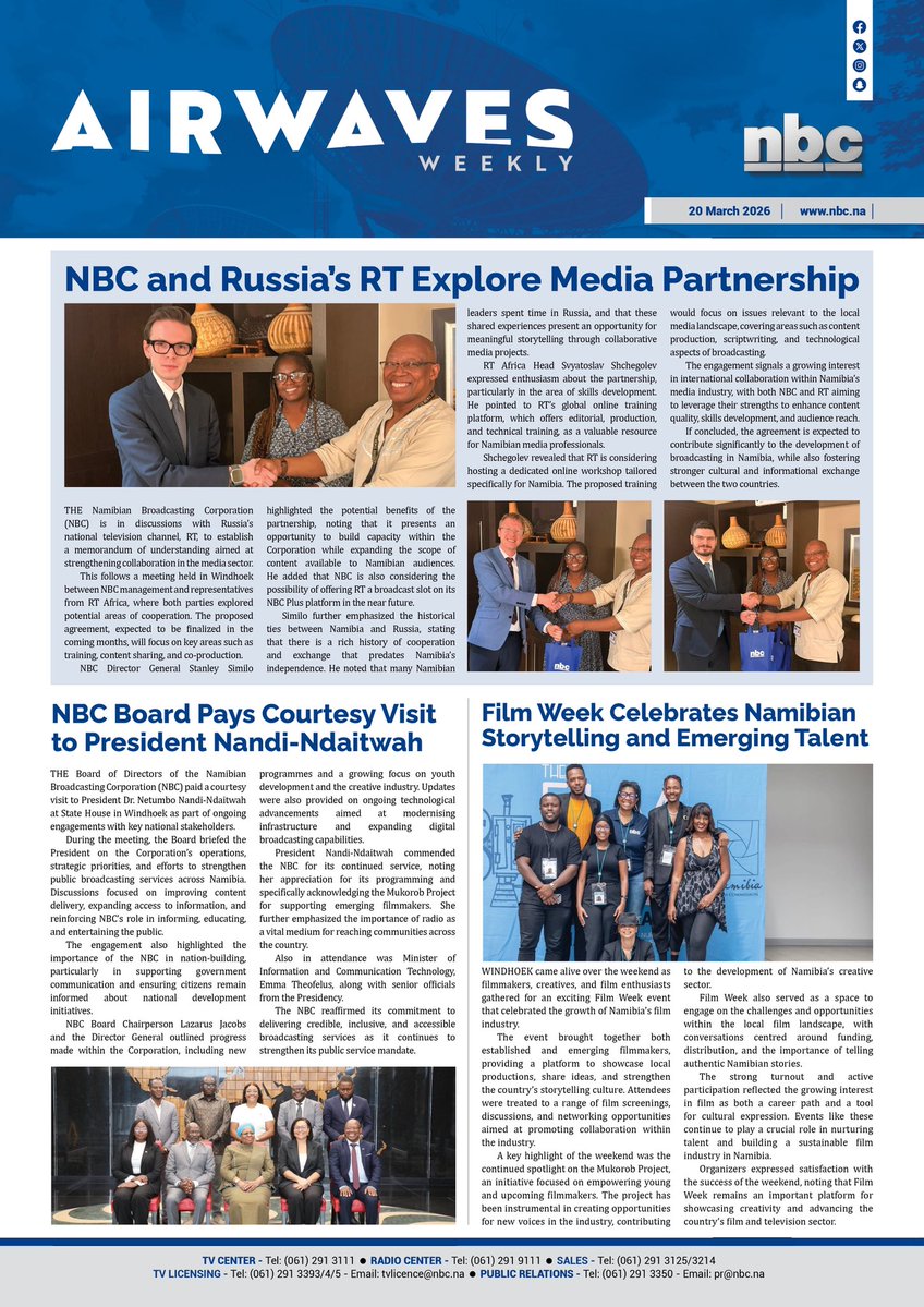 NBC Namibia tweet media