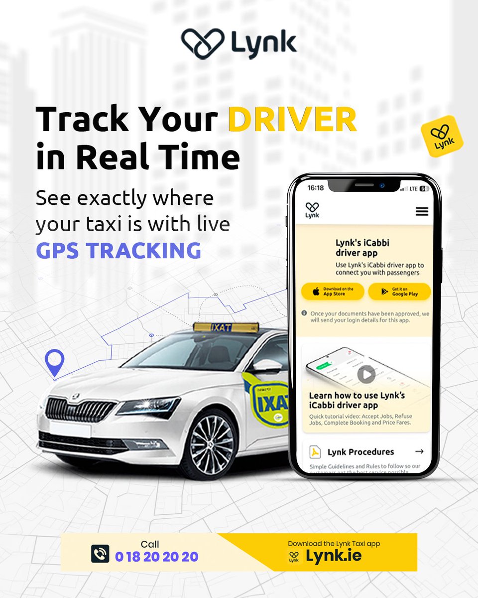LynkTaxis's tweet photo. No more "where is my taxi?" moments. ​
​
With Lynk, you can watch your driver head your way in real time so you're always in the loop, never left guessing. Book, track, relax. 🚖📍​
​
Book your Travel Now → https://t.co/i0TUgeW3vl https://t.co/zht13Qzg9X