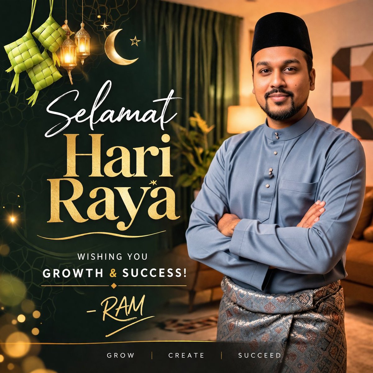 Selamat Hari Raya 🌙✨
Wishing you growth &amp; success! – RAM