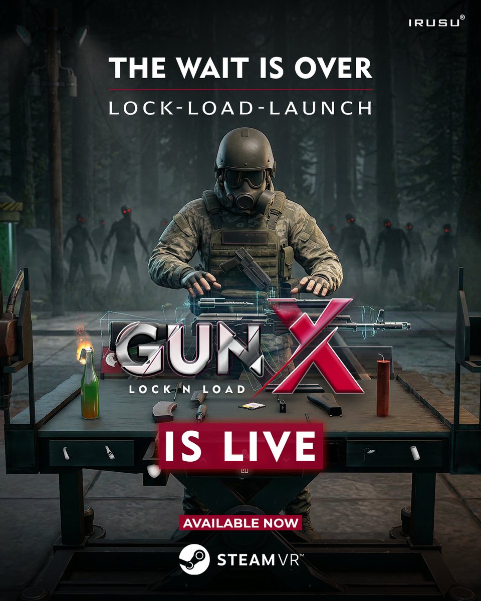 irusuvr's tweet image. 🔫 GUN X IS LIVE
Assemble fast. Aim true. Survive the chaos.

PvP • Zombies • Co-Op
Built for VR. Tested by pressure.

👉 Play now on SteamVR
store.steampowered.com/app/3424760/Gu…

#GunX #SteamVR #VRGaming #GameLaunch #OutNow
