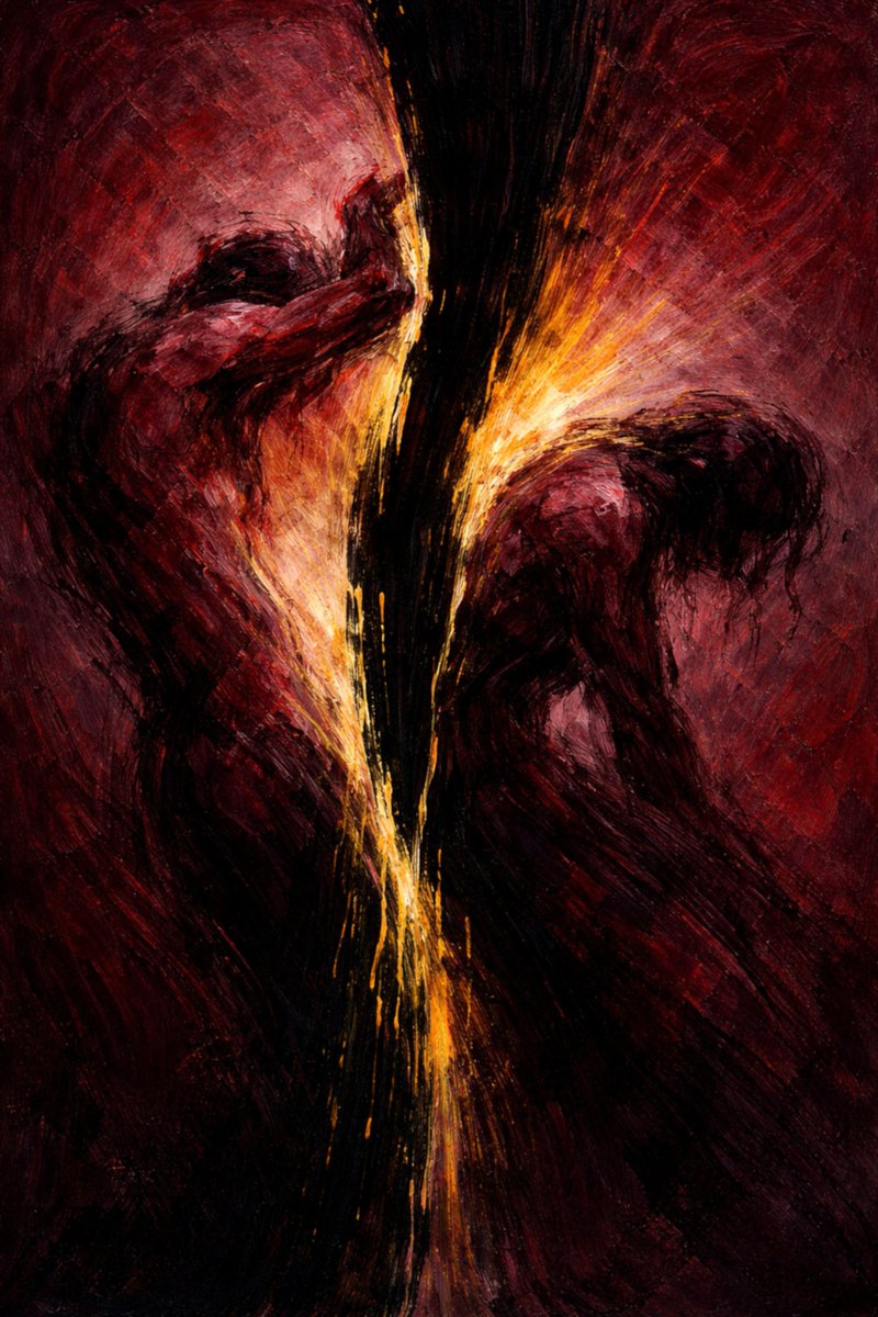 jaspyart's tweet photo. A body almost becomes — then something cuts through it.
Not doubt. Not hesitation.
An interruption.
From that moment on, everything carries the mark of where it was stopped.
#AbstractArt #Expressionism #Interruption #Art #NFT #objkt https://t.co/uTarXslaQD