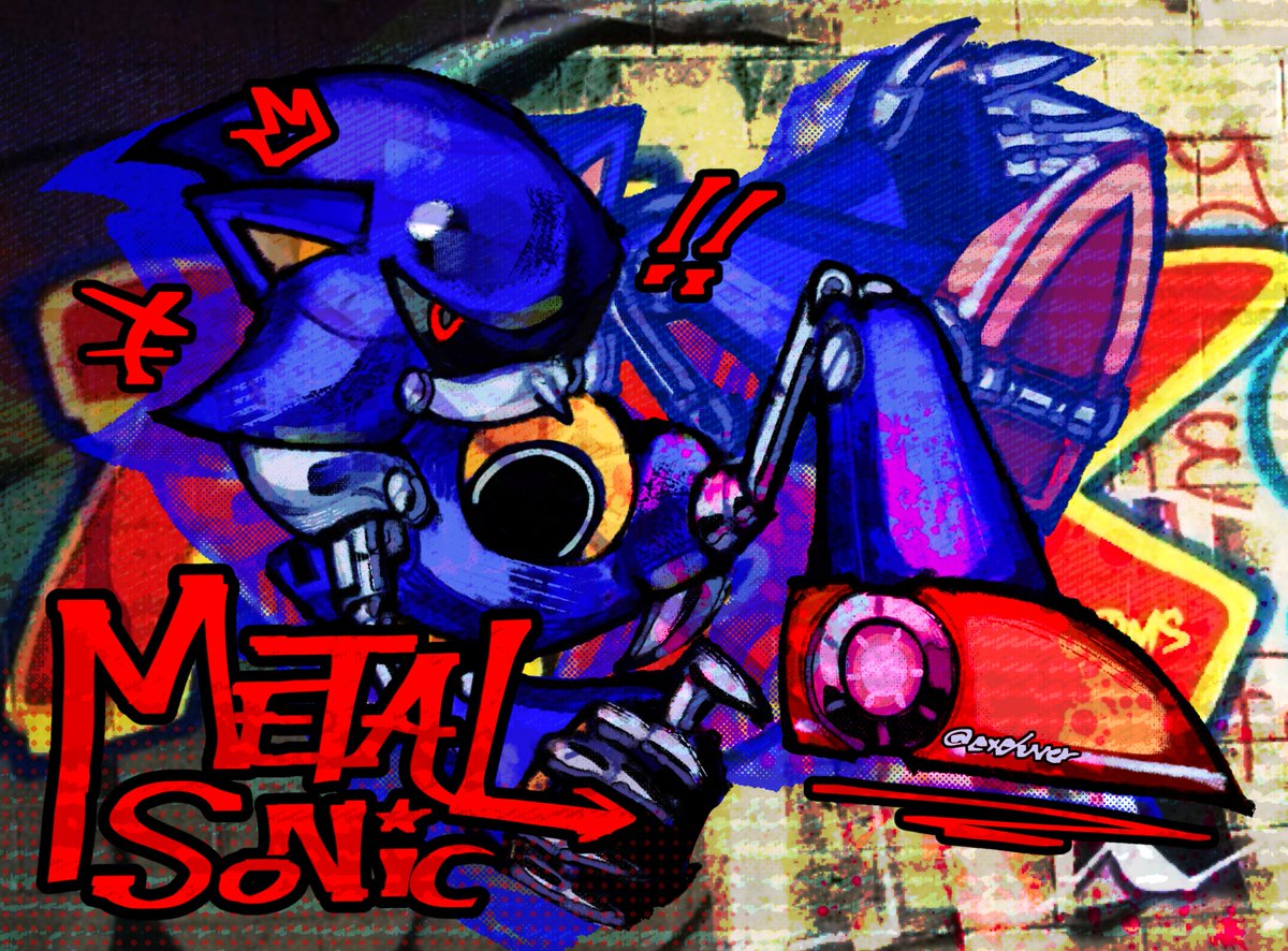 thing i drew while my power was out #metalsonic
