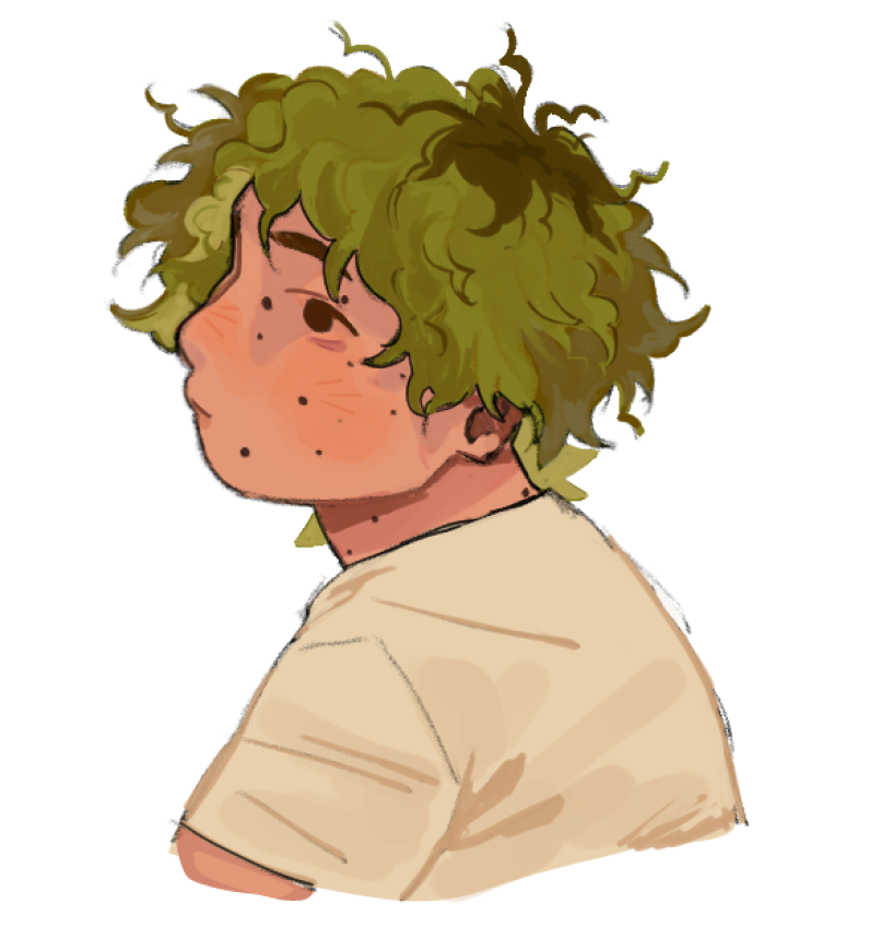 chicamaiyo's tweet photo. just wanted to draw his hair https://t.co/uxuXOWjNn9