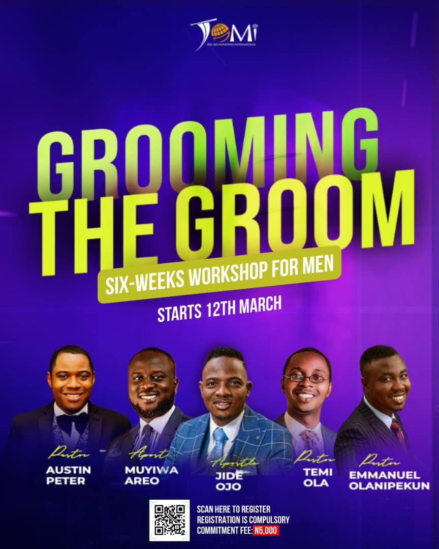 favoured_dami's tweet photo. @theglobaltemi There is. My pastor is hosting a conference for men called Grooming the Groom. https://t.co/RzjX6HB7tg