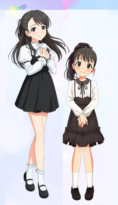 新ビジュアルの栗原ネネちゃんと福山舞ちゃん姉妹すぎません?????
