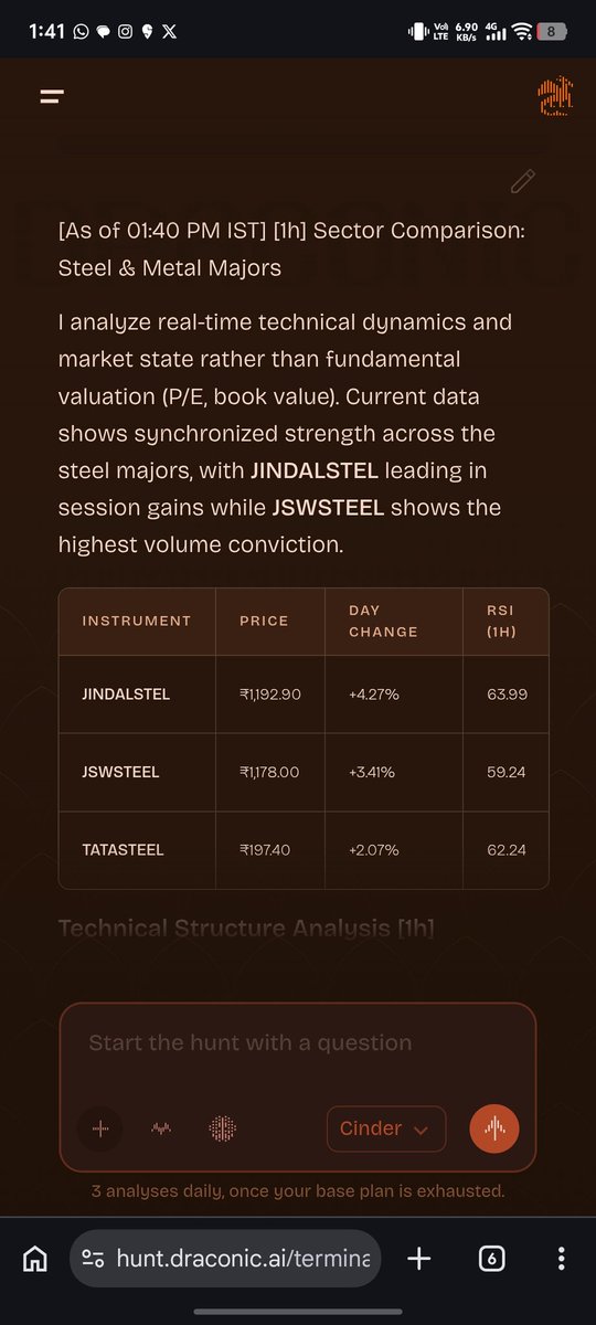 While the world burns, metal burns more. 

Probably why you should keep an eye on leading metal stocks, especially steel production.

<a href="/Draconic_ai/">Draconic</a> kinda gave a quick comparison of the majors. 

What's your pick, Tata, Jsw or Jindal