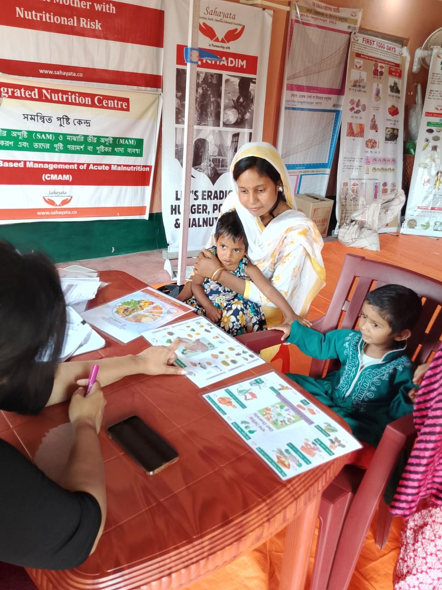 #SDG3 #NutritionEducation for mothers and children with #macro #micro nutrient deficiency at Integrated Nutrition Centre, Berhampore, Murshidabad (পুষ্টি কেন্দ্র)  to prevent and manage disease in a #sustainable manner.