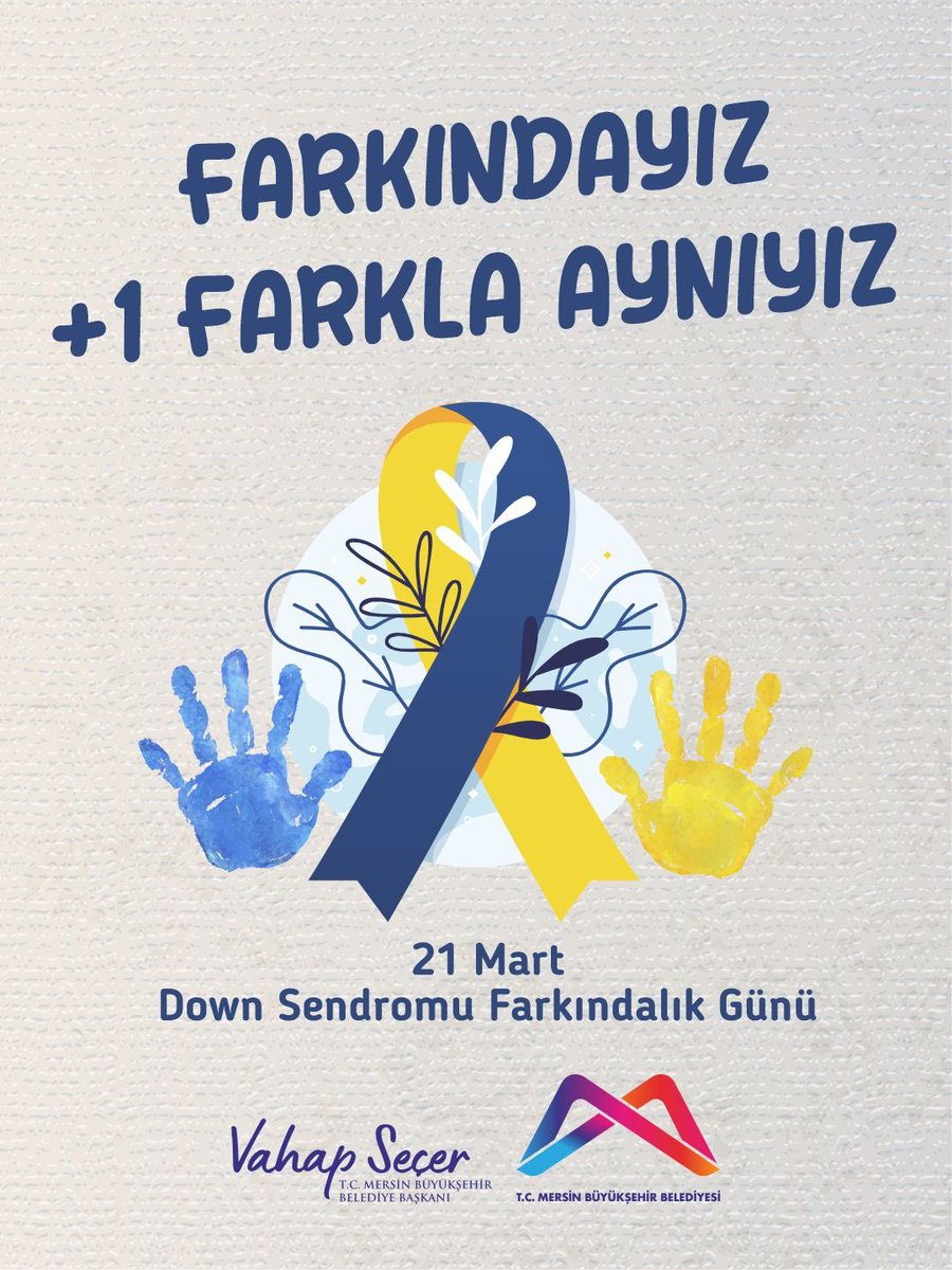 Farkındayız, +1 farkla aynıyız!

21 Mart Down Sendromu Farkındalık Günü kutlu olsun!