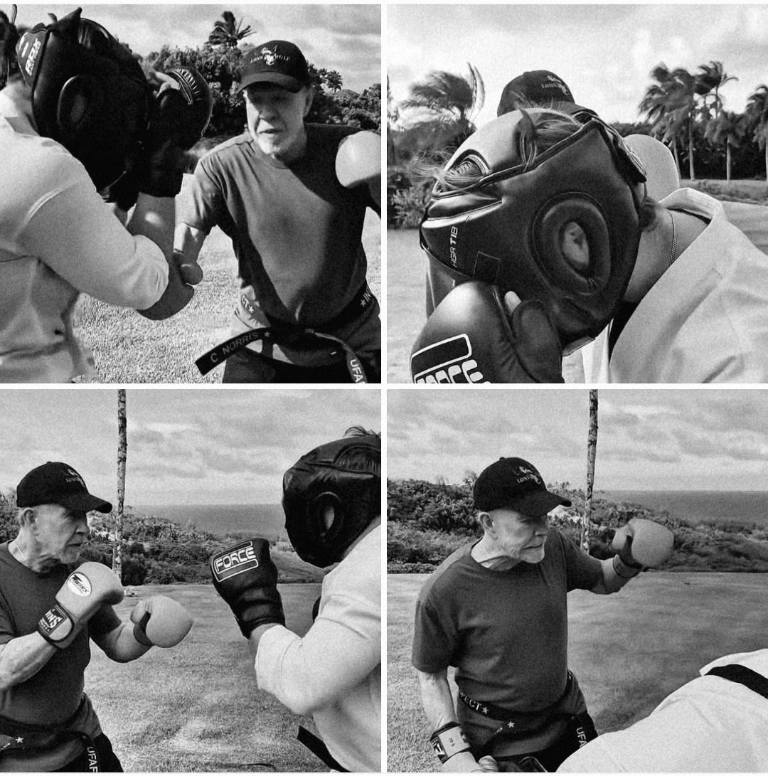 Feeling sad here ’coz I actually featured Chuck Norris in my news after seeing his sparring video, but then my attention got diverted to something else, and I forgot to follow up. Please forgive me about it. 🙏 | continue via Facebook