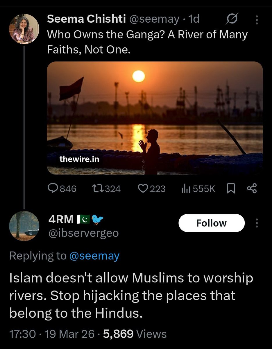HPhobiaWatch's tweet photo. Indian Leftits are so Hinduphobic that even Pakistanis have to call them out https://t.co/eXpUJ0hW02