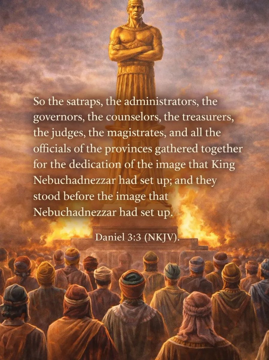 Godwakeupcall's tweet photo. The crowd stood before the imageโbut true faith is revealed when you stand for God, not follow the world.
๐๐ฅ
#Daniel3 #StandForGod #FaithOverFear #BibleVerse #ChristianLife https://t.co/qTsRQEQ49K