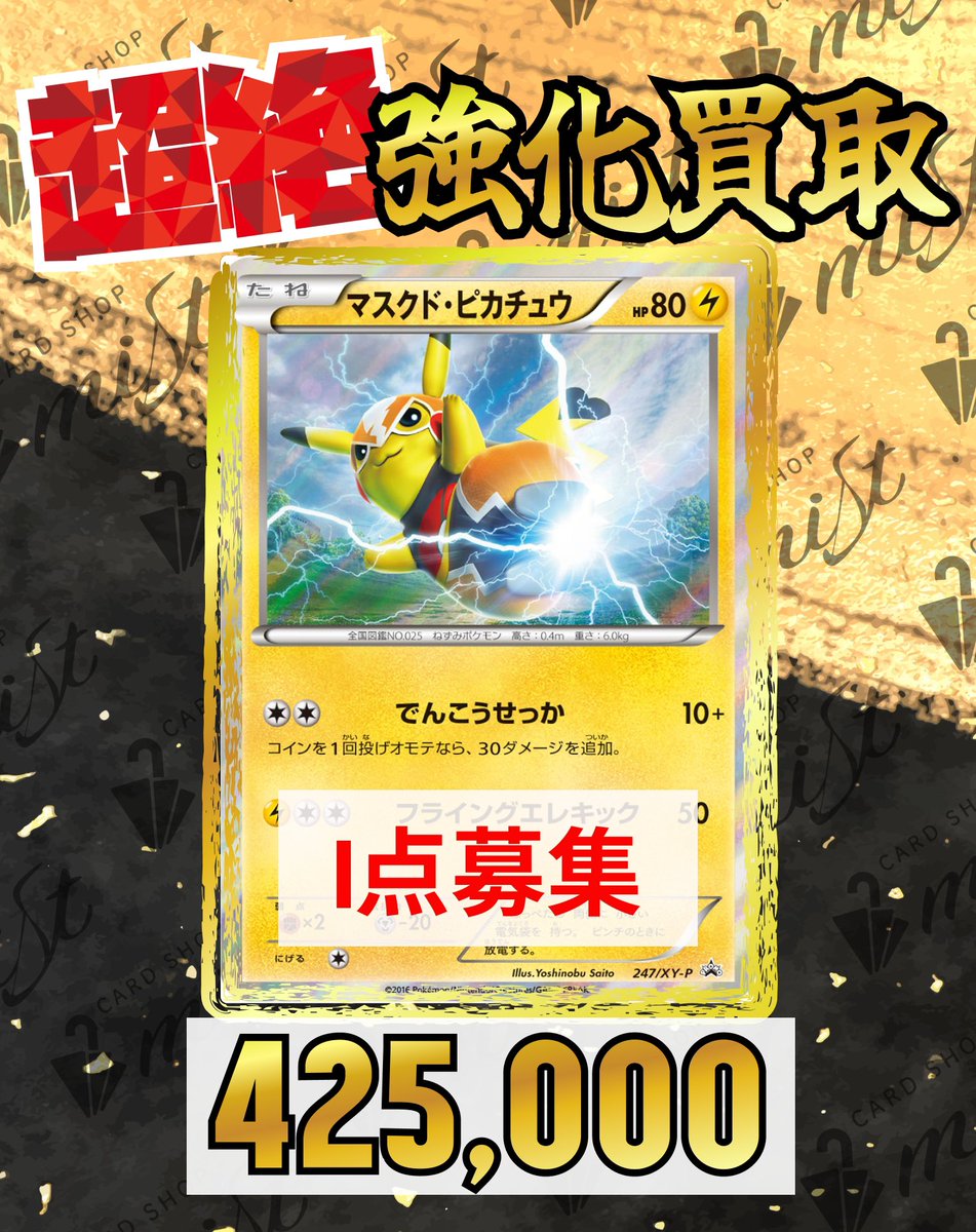PSA10 ポケモンカード マスクド・ピカチュウ プロモ 0 マスクド