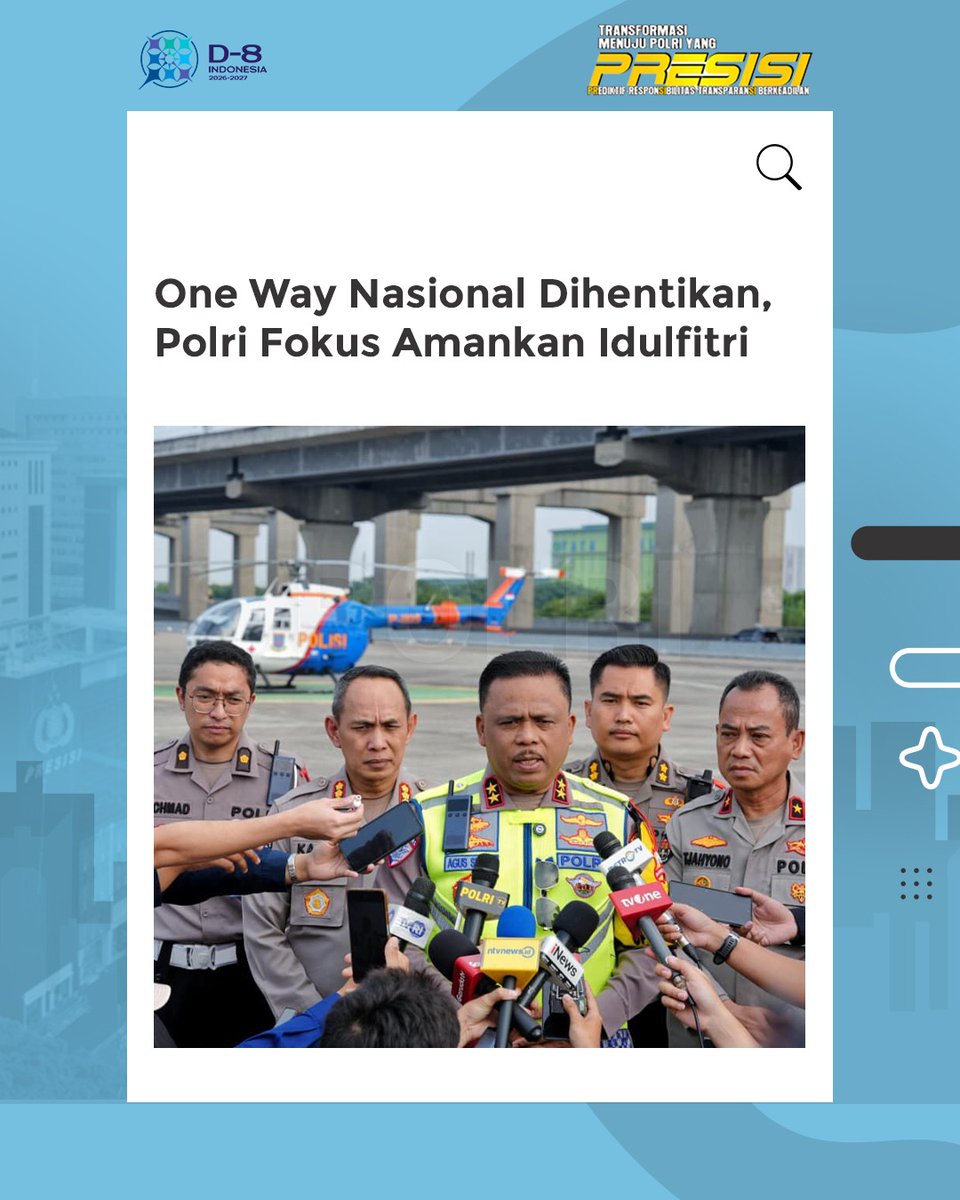 PolairudK's tweet photo. Korlantas Polri resmi mengakhiri penerapan sistem one way nasional pada arus mudik Lebaran 2026 setelah kondisi lalu lintas dinilai telah landai dan terkendali. https://t.co/KijdtoVH99