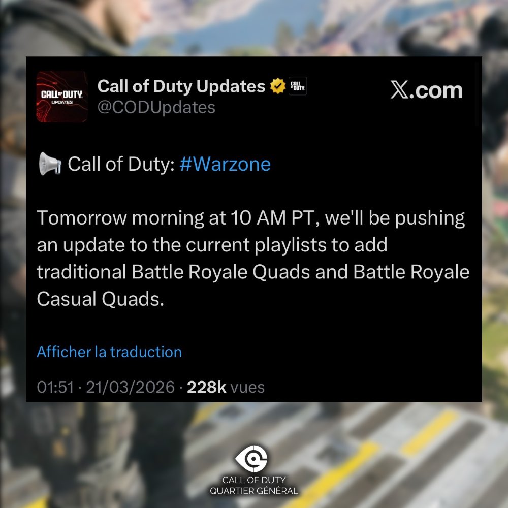 CoDQG 🇫🇷 - Call of Duty FR tweet media