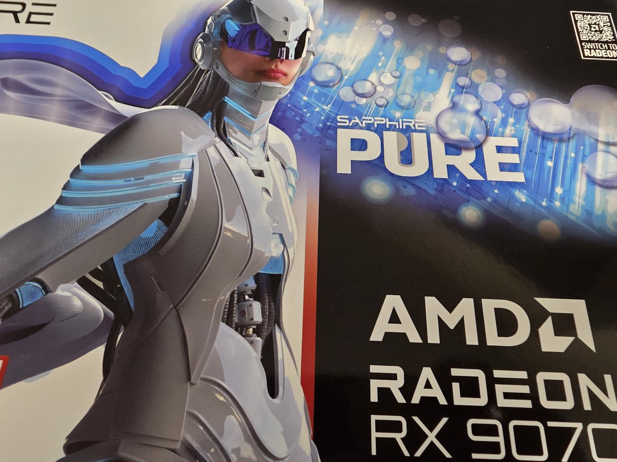 SAPPHIRE PURE RX 9070xtを2026/03/15にアキバツクモで購入！白いPCビルドに最適な、清潔感のあるデザインが素晴らしい。最新ゲームも4K環境で非常に快適に動作しており、冷却性能も高く静かです。このパフォーマンスには大満足。長く愛用できそうです。 #Ryzen_Radeon #PR