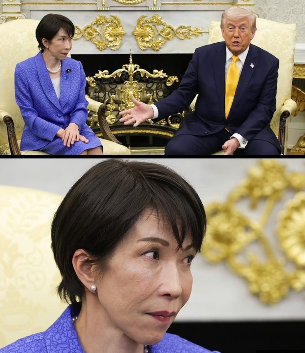 Faousarka's tweet photo. Photo of the week.

For those unfamiliar with Japanese culture, this is about as close as it gets to open disgust, without a single word being spoken.

A woman raised in discipline and restraint, now visibly struggling to contain what etiquette forbids her to express.

And yes, taken in the narrow context of his Pearl Harbor “joke,” he isn’t entirely wrong.
Japan, like many nations, has its own history of imperial expansion and wartime atrocities.

But that’s not the point.

War, unfortunately, has always produced brutality and history is full of it, from many sides.

What unsettles me is something else entirely:
The superiority complex, the grandiosity, the narcissistic pride in supposed “achievements,” the vulgarity, and above all, the complete lack of respect for other cultures.

I’ve been reflecting on why this provokes such a strong reaction in me to a point it feels almost personal.

And I think I understand now.

He represents something all too familiar:
The embodiment of a certain kind of mediocrity, loud, unrefined, overconfident, shaped by privilege, never challenged, never taught boundaries.
The kind that confuses volume with authority, and arrogance with competence.
Where narcissistic traits are mistaken for strength, and vulgarity passes for authenticity.
A hollow confidence built not on substance, but on entitlement, loud enough to dominate a room, yet empty enough to say nothing of value.
#trump #japan