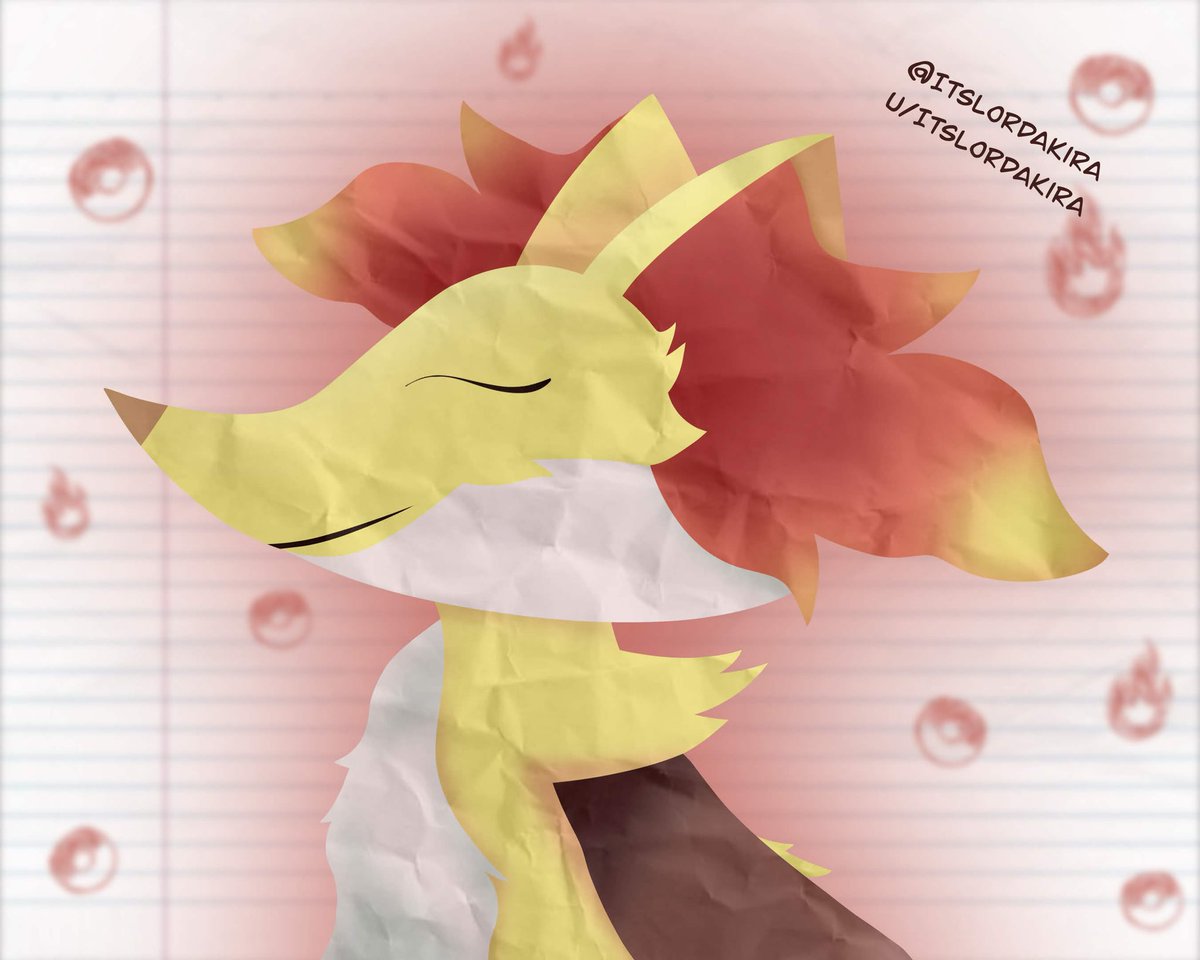 ItsLordAkira's tweet image. Not much of a Pokémon person but I do think Delphox is one of my favorites 

#pokemonartwork #Pokemon #Delphox #Gen6