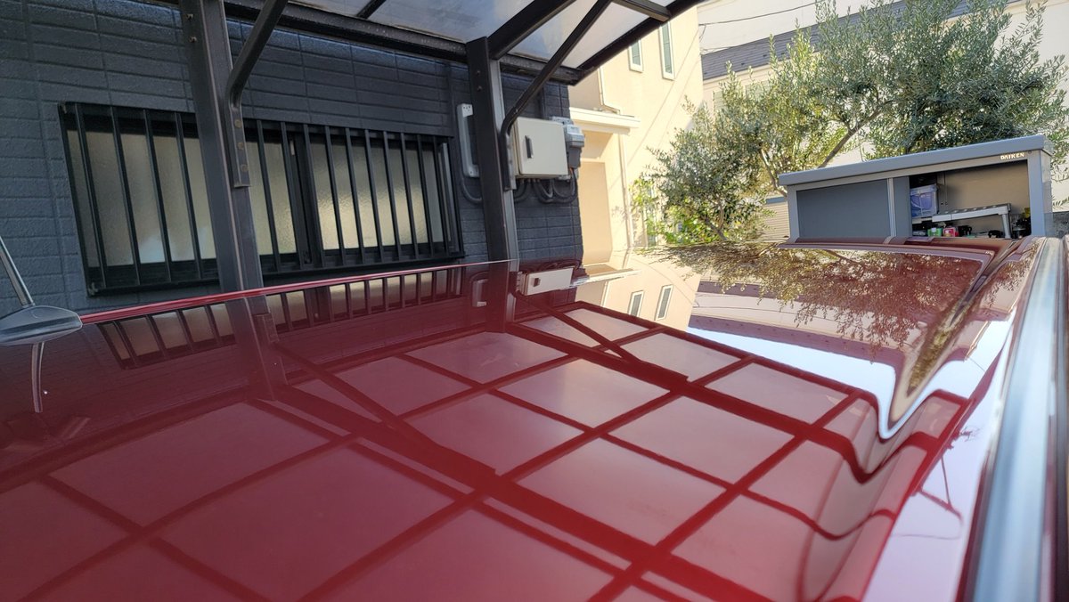 take_CarWashman's tweet image. 今日の洗車

●シャンプー
＃ウィルソン　泡仕立てカーシャンプー　プレ&amp;amp;コンタクト
●下地処理
＃PROVIDE No.04 （ルーフ・ボンネットのみ）
●Wax
＃VONIXX NATIVE　ペーストワックス

人生初Wax！
どうですかこの艶
ただ少し拭き取りが重かったな〜あんまり乾燥時間設けないほうがいいのかな？？