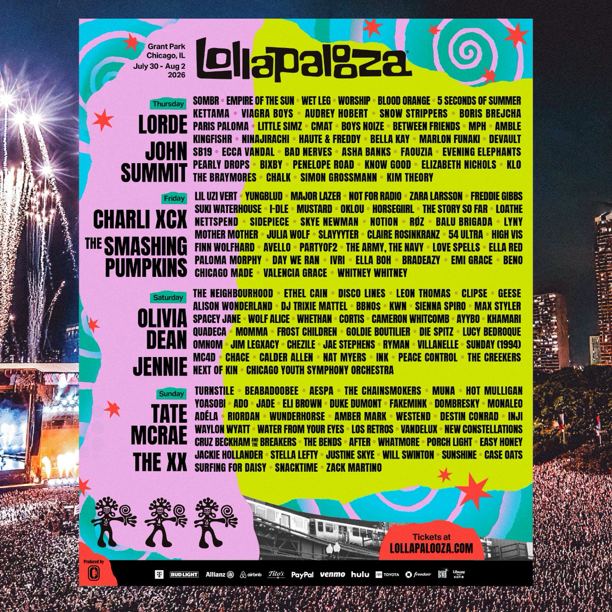 ado_staff's tweet photo. Ado at Lollapalooza
August 2 (Sun)
https://t.co/daUYl3R4iR https://t.co/9ZcbTHC8IA