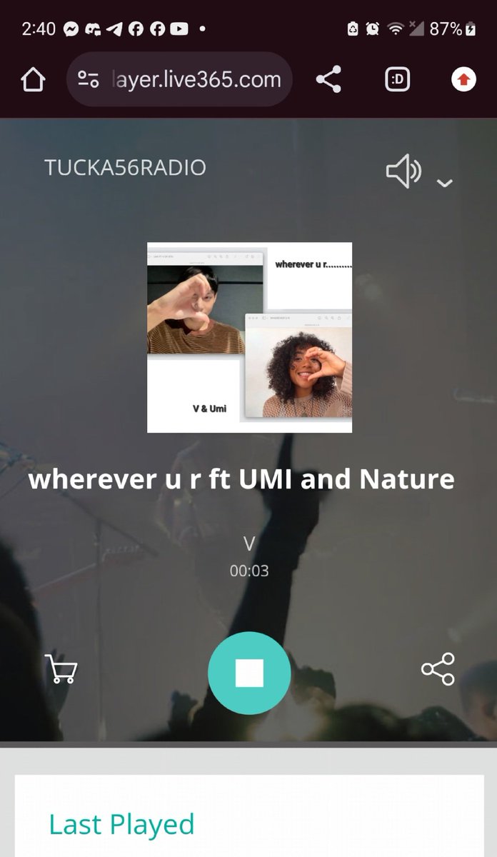 TaeKook_Radio's tweet photo. Thank you @RadioTucka56 for playing these amazing songs by #V #JUNGKOOK& #BTS today on the #ARIRANG #BTSWeekend
#Scenery
#WhereverUR #UMI
#OneMoreNight
#LikeAnimals
#TKRadio β¨οΈβ€οΈππ«Άπ€ https://t.co/i9Z2zNhu41