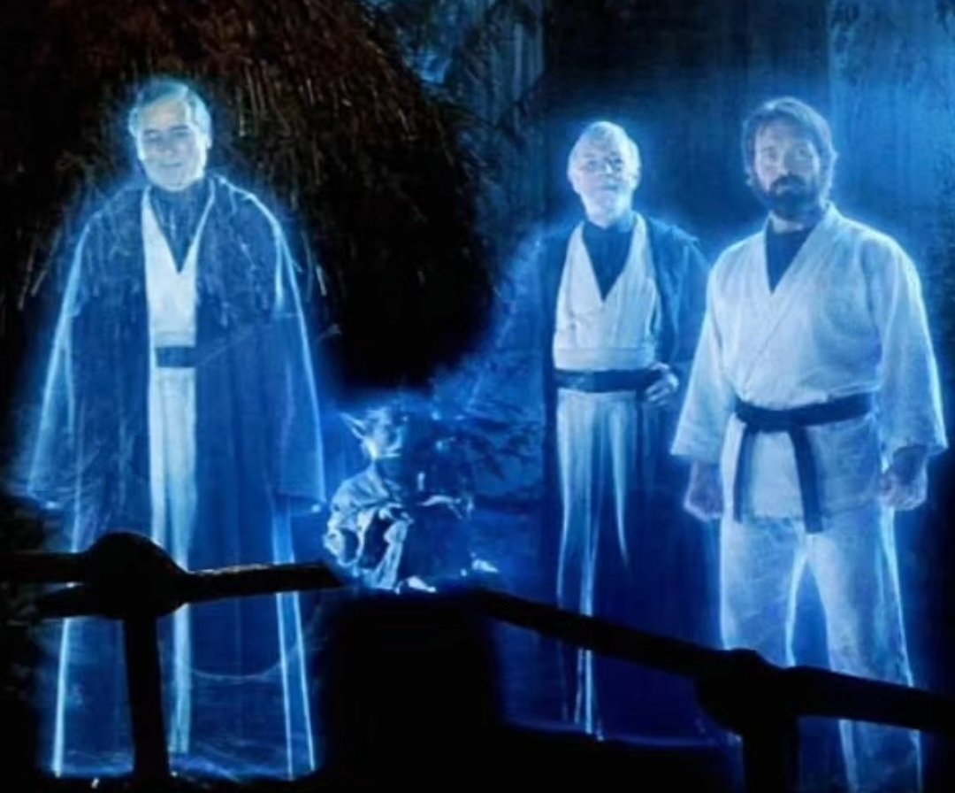 The Force just gained power by 1 million % with the addition of Chuck Norris force ghost.
#ripchucknorris #chucknorris