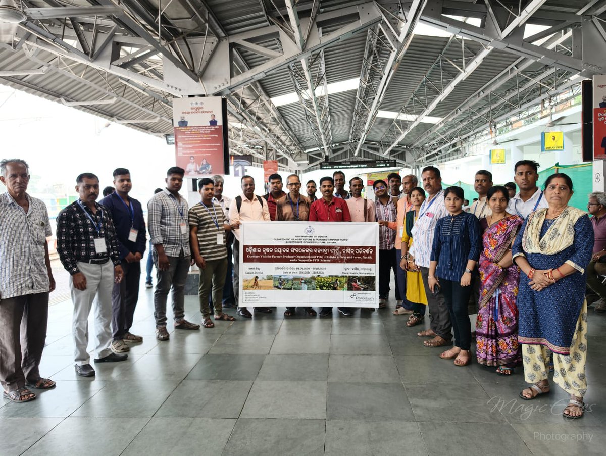 BasixKrishi's tweet photo. Exposure visit of Hinjilicut, Kukudakhandi &amp; Rambla FPOs of Ganjam district, Odisha to @SahyadriFarms, Nasik, Maharashtra sponsored by @Horticultureod1 on 18th Mar 2026 on hi-tech agriculture &amp; export-oriented value-added products. @BasixKrishi @sfacindia @krushibibhag @AgriGoI https://t.co/wKqpsIjUfq