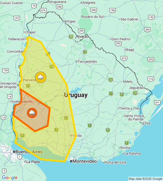Instituto Uruguayo de Meteorología tweet media
