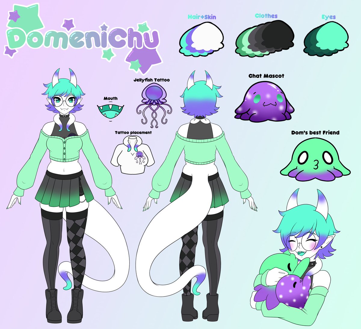 🪼💚DomeniChu💚🪼Alien Jellyfish Vtuber 🔪🐙 tweet media