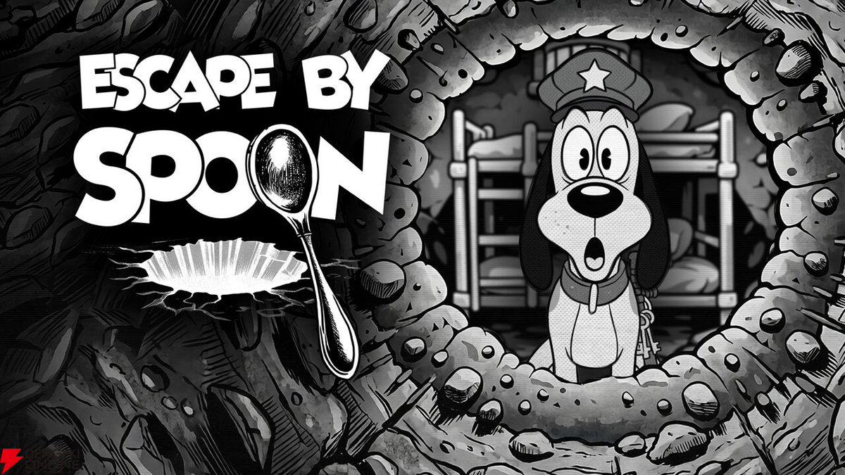 dengekionline's tweet photo. スプーンだけで刑務所からの脱出を目指す『Escape By Spoon』 動画が公開。懐かしい雰囲気のカートゥーン・ホラーコメディ
https://t.co/JLSbSDqY2b

#EscapeBySpoon https://t.co/4zfXc7s8XE