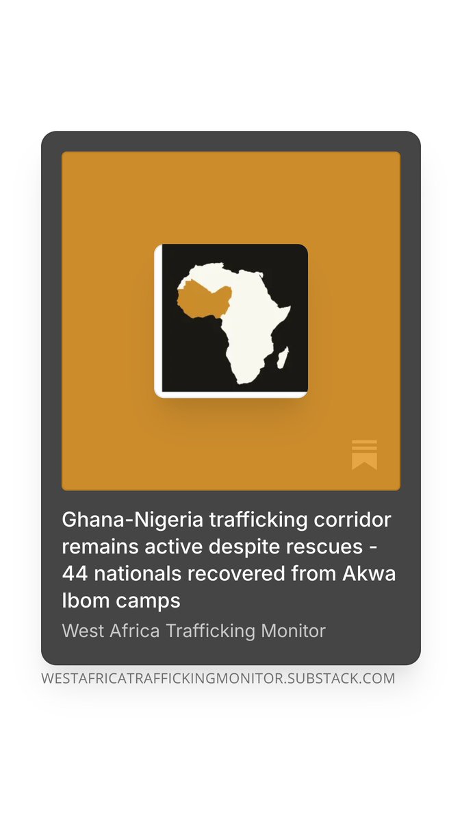 West Africa Trafficking Monitor tweet media