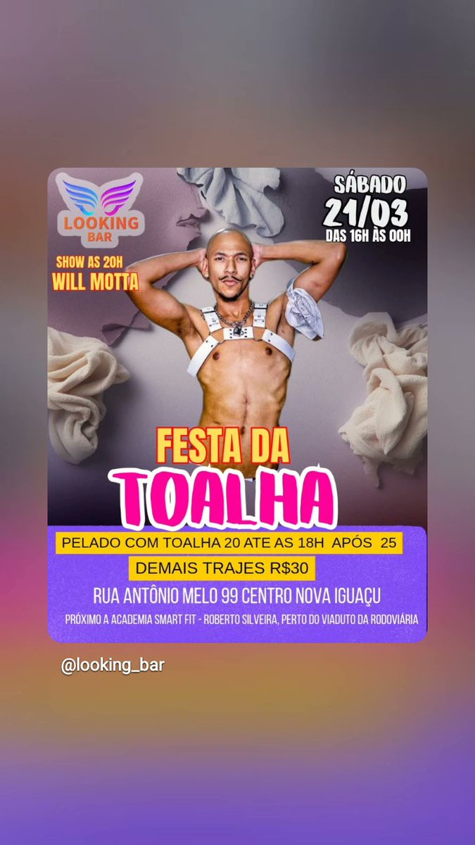 LookingBars2's tweet photo. SÁBADO  dia 21/03 festa da Toalha uma das melhores do looking bar https://t.co/g3b8PIgCP9