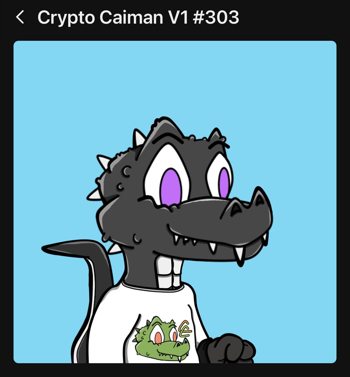 UzyCrypto's tweet photo. Yayyy ๐๐๐
Just received my Crypto Caiman V1 #303 #NFT #Polygon #NFTcollections #NFTCommunity #NFTpolygon #NFTGiveaway #Web3 #NFTfam ๐ค๐ค๐ค
Thank you @NickLsd1 @CosmicPigz @OpulentDecision โบ๏ธโบ๏ธโบ๏ธ https://t.co/Qss4mTO0XI