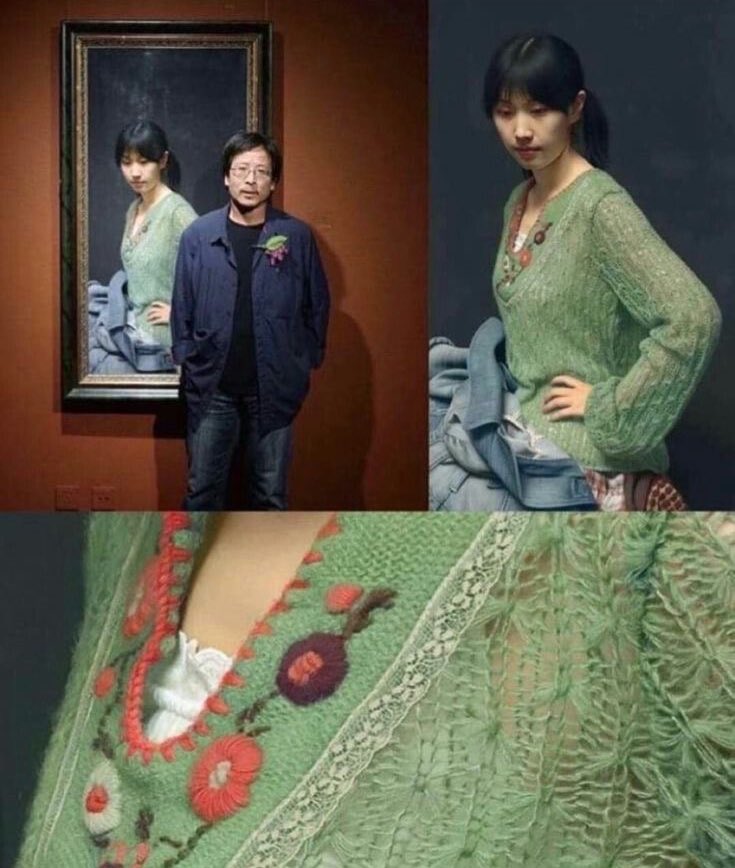 skiistiredasf's tweet photo. This is considered to be the most realistic painting in the world. https://t.co/sSEdmkvWz2