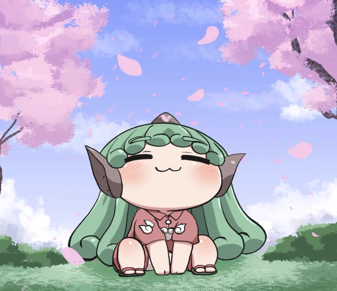 春のあうんちゃん #おは東方