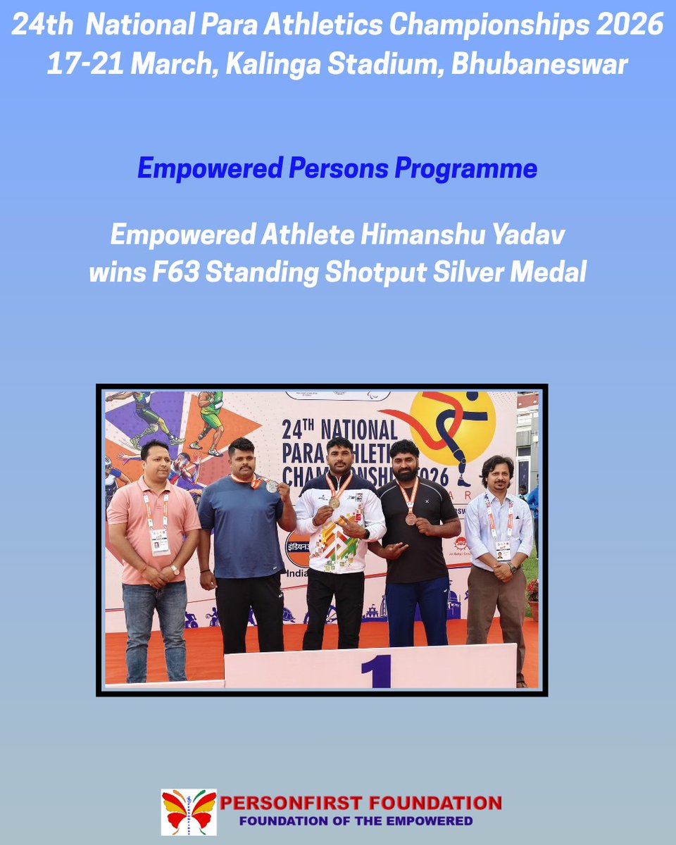 PersonFirstFdn's tweet photo. The next target, 2026 Asian Para Games, Nagoya. @PCI_IN_Official https://t.co/n3mQBqi2UF