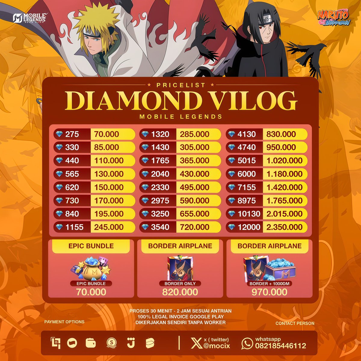 cheriri. | VILOG ML, GIFT SKIN NARUTO & SKIN ML tweet media