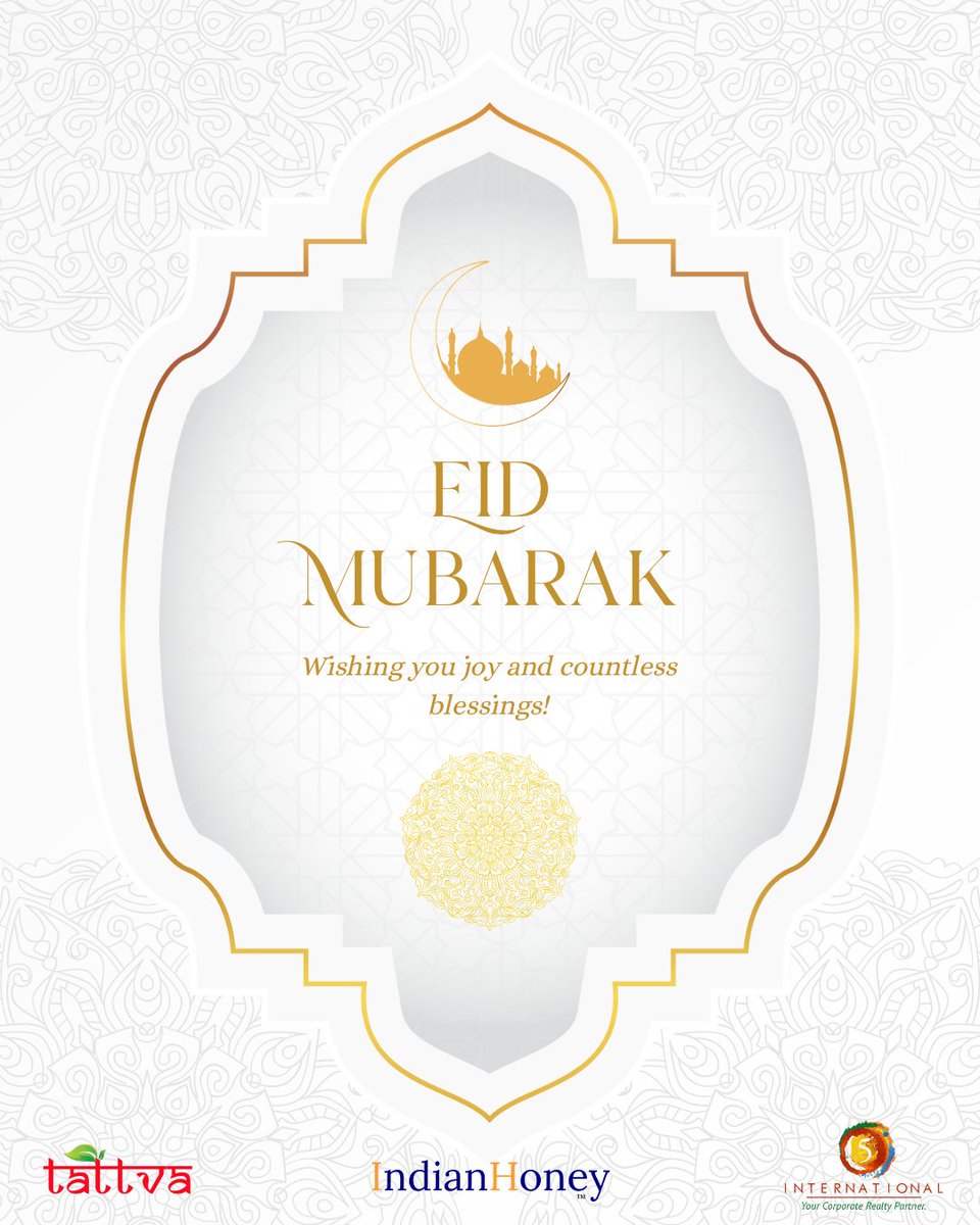 Tattvafood's tweet photo. Eid Mubarak! May this blessed day bring peace, joy, and prosperity to you and your loved ones. https://t.co/H0ZnbX6LnN