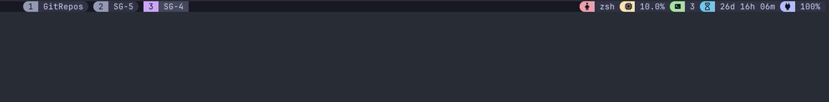 新Tmux状态栏