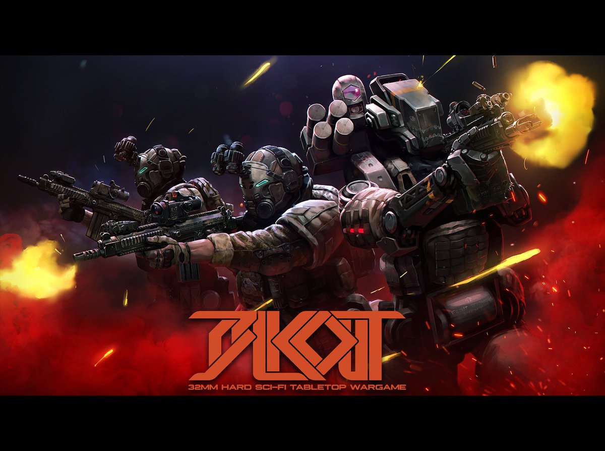marcwashere_cp's tweet image. 200326 - 5 more days to @AdeptiCon. Splash art for BLKOUT, 32mm tabletop wargame. // Harlow 1st Reaction Force.
.
#coffeeandperspective #blkout #tabletop #wargaming