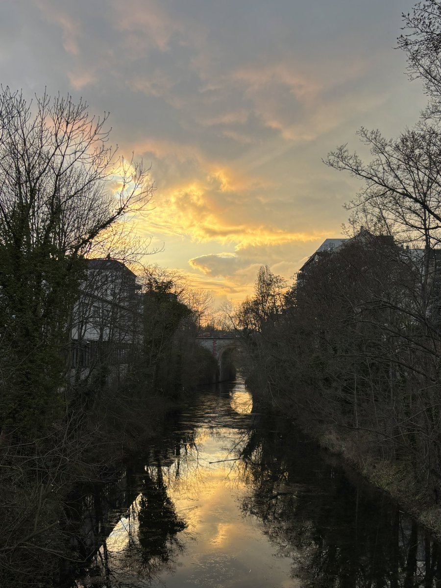 Abendstimmung am Karl-Heine-Kanal