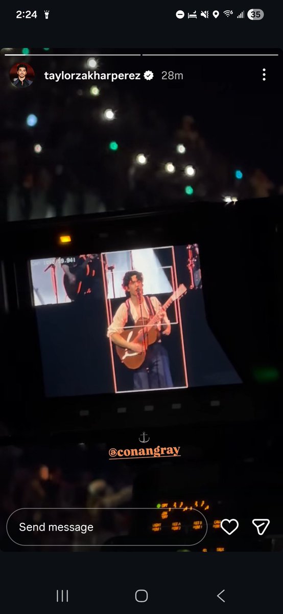 fanthem5's tweet photo. IM SORRY?!?!?! TAYLOR ZAKHAR PEREZ WAS AT THE CONAN GRAY CONCERT https://t.co/HGwZgALQ0L